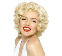Perruque Marilyn Monroe Blonde Courte Bombshell Célébrité Déguisement Neuf