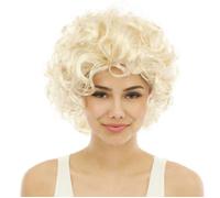P'TIT CLOWN - 68126 - Perruque Marilyn Monroe Marilyn Wig - Accessoire de Déguisement - Parfait pour Carnaval, Fêtes à Thèmes, Soirées Costumées - Cheveux Synthétiques - Adulte Femme - Taille Unique