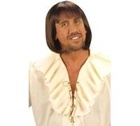 Perruque médiévale chatain homme taille unique G