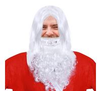 Perruque Mere Noel Et Barbe Du Père Noël Fausse Pour Hommes De Gnome