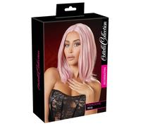 Perruque mi-longue bob (rose)
