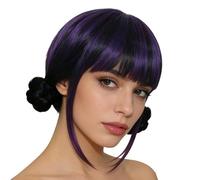 Perruque MiraZoey, Perruque Chasseurs Démons K Pop, Extensions Cheveux Tressés Crochet, Tresses Roses, Noires Et Violettes Pour Cosplay Démons, Pour Perruques Cosplay Et Costumes D'halloween