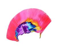 Perruque Mohican Accessoire Rock Et Fun Avec Des Cheveux En Crête De Coq