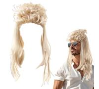 Perruque Mulet Homme Année 80 - Classique Coupe Mulet Pour Une Soirée Choc Chic - Parfait Pour Le Déguisement Année 80