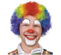 Perruque - Multicolore - Clown - Cheveux Bouclés - Unisexe - Adulte