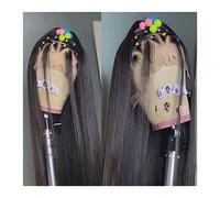 Perruque Naturel HD Full Lace Perruques de Cheveux Humains for Femmes 12-32" Transparent Brésilien Vierge Cheveux Dentelle Frontale Perruque Naturelle Pré Plumée Os Droite Perruque de Cheveux Humains