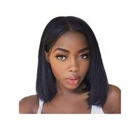 Perruque Naturel Perruque Bob à cheveux lisses 4x4 avec fermeture en dentelle transparente Perruque Coupe(10inches)
