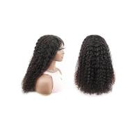 Perruque Naturel Perruque ondulée sans colle, cheveux humains bouclés pré-épilés, densité 180%, for femmes Perruque Coupe(20inches)
