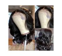 Perruque Naturel Perruques en cheveux humains, perruques Bob for femmes, perruques en cheveux humains, densité 180%, perruque frontale en dentelle pré-coupée 4x4, perruque sans colle Perruque Coupe(1