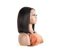 Perruque Naturel Perruques for femmes, cheveux humains 4×4, sans colle, courtes et lisses, idéales for une tenue quotidienne ou une soirée. Perruque Coupe(8inches)
