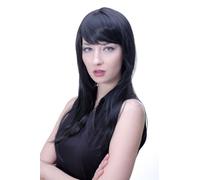 Perruque Noir Enchanteur Variable Frange Ou Raie Noir-Marron Cheveu 3280