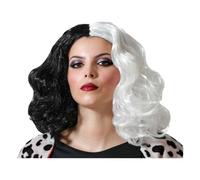 Perruque noire et blanche - Marque : BigBuy Carnival - EAN : 8422259802358