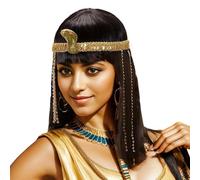Perruque Noire Femme Cosplay Égyptienne Accessoire Déguisement Halloween | pour Carnaval Bal Masqué Fête Thème Spectacle Scène Pour Femmes Amies Carnaval Bal Ma