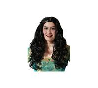 Perruque Noire Femme Princesse Médiévale