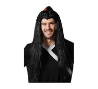 Perruque Noire Homme Samourai