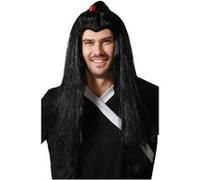 Perruque Noire Homme Samourai noire
