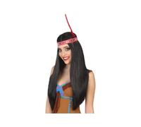 Perruque indienne noire - Marque : BigBuy Carnival - EAN : 8422259802631