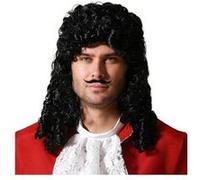 Perruque Ondulée Noire Homme Roi Soleil noire