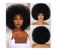 perruque ondulée Perruque synthétique naturelle noire for femmes perruque de fibre résistante à la chaleur perruques de cheveux synthétiques naturels