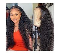perruque ondulée Perruques frontales de la dentelle de la dentelle profonde Perruques de cheveux humains prérefinées 150% Densité 13x4 4x4 Perruque de dentelle bouclée brésilienne haute définition Per