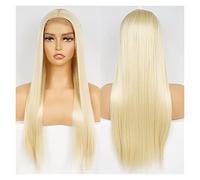 perruque ondulée Perruques longues droites Synthetic Cheveux Perruques Partie centrale for femmes Fibre résistante à la chaleur perruques de cheveux synthétiques naturels