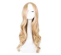 perruque ondulée Synthetic Long Burly Middle Pièce Moyen Line Blonde Femmes Costume Cheveux Carnaval perruques de cheveux synthétiques naturels