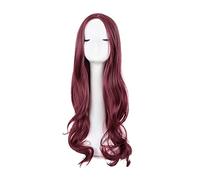 perruque ondulée Synthetic Long Curly Middle Costume Costume Cosplay Halloween Carnaval Femme Pièce perruques de cheveux synthétiques naturels(02)