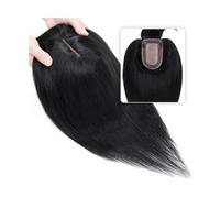 Perruque ondulée Toupet de cheveux humains droits avec frange à clipser en morceaux de cheveux humains 7 x 12,5 cm avec base en soie for extensions de remplacement de cheveux amincissants Poignée de p