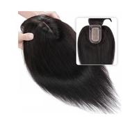 Perruque ondulée Toupet de cheveux humains droits avec frange à clipser en morceaux de cheveux humains 7 x 12,5 cm avec base en soie for extensions de remplacement de cheveux amincissants Poignée de p