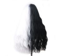 perruque ondulée Wavy Cheveux Synthetic Wig Long Blue Cosplay Perruques for Femmes Couleur Rouge Rose Rose Blonde Purple Brun Vert Black Bourgogne perruques de cheveux synthétiques naturels(L)