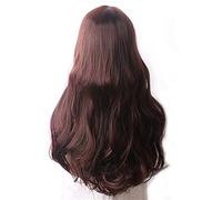 perruque ondulée Wavy Cheveux Synthetic Wig Long Blue Cosplay Perruques for Femmes Couleur Rouge Rose Rose Blonde Purple Brun Vert Black Bourgogne perruques de cheveux synthétiques naturels(P18/22)