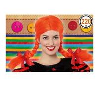 Perruque orange nattes fille coquine Orange G