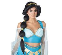 California Costumes Perruque Princesse du Désert Orientale Noir et Doré Femme