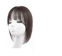 Perruque Papillon Net Perruque Pièce Filles Tête De Vrais Cheveux Perruque Pièce Remplissage Cheveux Moelleux Augmenter Le Volume Des Cheveux Perruque Perruques quotidiennes(12-30CM- brown)