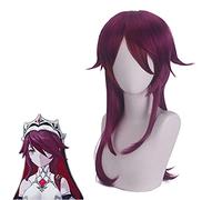 Perruque parfaite pour les fêtes de tous les jours, la perruque originale God Nun Rosalia Violet avec reflets rose rouge