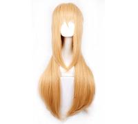 Perruque parfaite pour les fêtes quotidiennes Cos Perruque Asuna Yuki Asuna Brun Clair Doré Anime Perruque