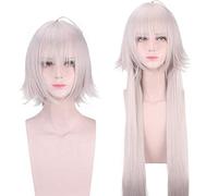 Perruque parfaite pour les fêtes quotidiennes Fgo Joan of Arc Age Black Joan of Arc Fate version cheveux longs + version cheveux courts Cosplay perruque