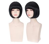 Perruque parfaite pour les fêtes quotidiennes Noragami Rie Noragami Noir Cheveux Courts Bangs Anime Wig 312