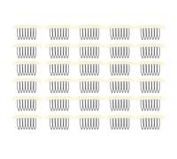 Perruque Peigne Clips Acier Inoxydable 7 Dents Perruque Clips Postiche Cap Perruque Accessoires pour Hommes Femmes Barbershop Wig Shop 30pcs 3.8x2.9cm (Beige)