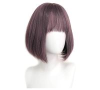 Perruque Perruque courte for femmes, aspect naturel, lisse, usage quotidien, perruque avec frange, perruques de fête for hommes Femmes