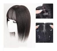 Perruque Perruque pièce vrais cheveux for couvrir les cheveux gris mince tête de cheveux pièce de patch vrais cheveux moelleux augmenter le volume des cheveux fausse frange Perruques quotidiennes(05-(