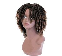 Perruque Perruques bouclées for femmes noires Perruque afro crépue bouclée avec frange Perruque afro crépue bouclée avec frange Perruques de fête for hommes Femmes