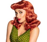 Perruque Pin up années 50 rouge