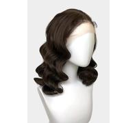Perruque pin-up brune, tulle frontal avec ondulations au doigt : Nikita dark chocolate brown #6
