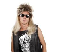 Perruque Pop Rock Blonde Homme Multicolore