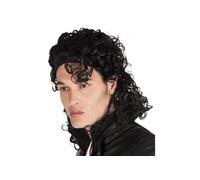 Boland 85723 - Perruque adulte Popstar, cheveux synthétiques noirs et bouclés, cheveux longs, coiffure, déguisement, carnaval, fête à thème