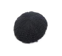 Perruque Postiche for homme en cheveux humains, style afro bouclé, toupet respirant avec base dentelle intégrale(10mm)
