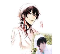 Perruque pour accessoires assortis Cos Ghost Lamp Cold Toru Baisawa visage noir cheveux courts Anime perruque Fq001A-1