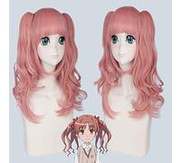 Perruque pour accessoires assortis pour modélisation d'un pistolet super électromagnétique scientifique Shirai Kuroko rose fendu perruque cosplay