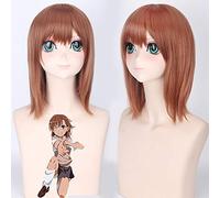 Perruque pour accessoires assortis pour modélisation d'une certaine performance scientifique super-électromagnétique Gun/Gun Sister/Misaka Mikoto/Yi Hirasawa/Universal Wig